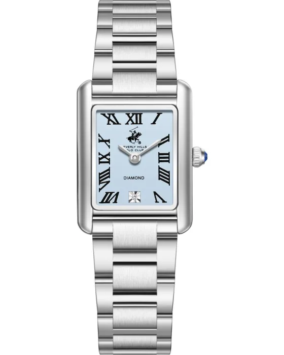 Γυναικείο ρολόι Beverly Hills Polo Club BP3860C.300, Γαλάζιο καντράν, Μπρασελέ από Ανοξείδωτο ατσάλι