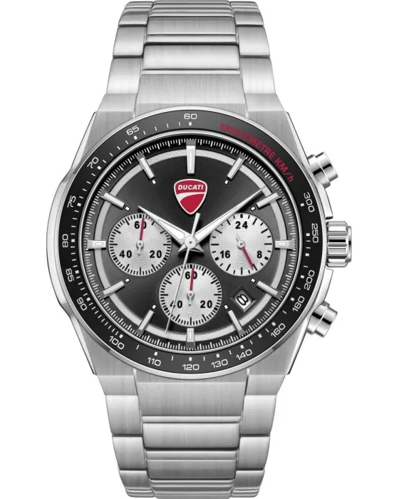Ανδρικό ρολόι Ducati Nitro Chronograph DTWGI0003203, Μαύρο καντράν, Μπρασελέ από Ανοξείδωτο ατσάλι