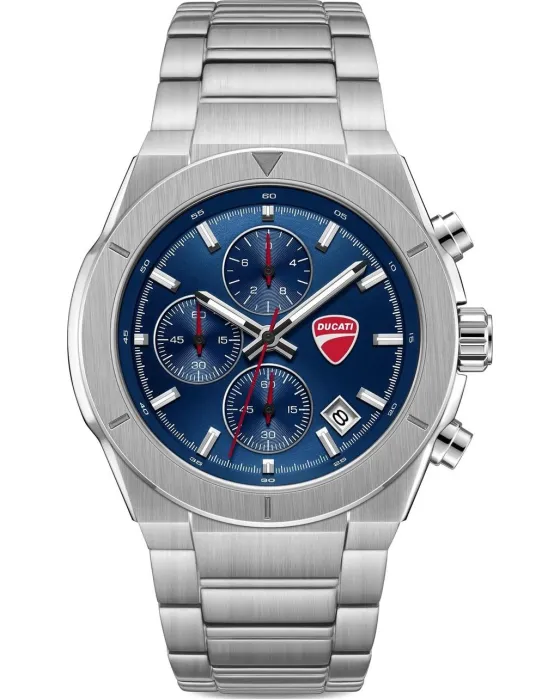 Men's watch Ducati Frontier Chronograph DTWGI0005001, Blue dial, Bracelet in Stainless Steel