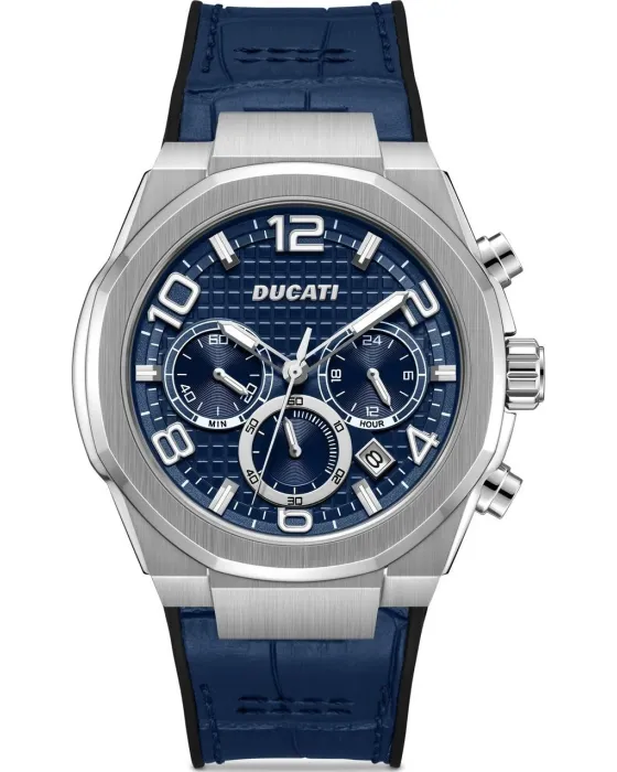 Men's watch Ducati DT006 Chronograph DTWGO0001101, Blue dial, Strap in Fabric / Silicone