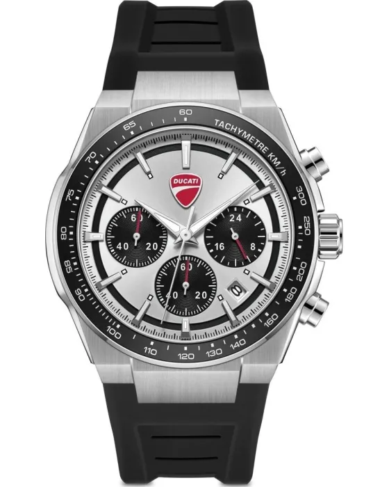 Men's watch Ducati Nitro Chronograph DTWGO0003203, Silver dial, Strap in Silicone