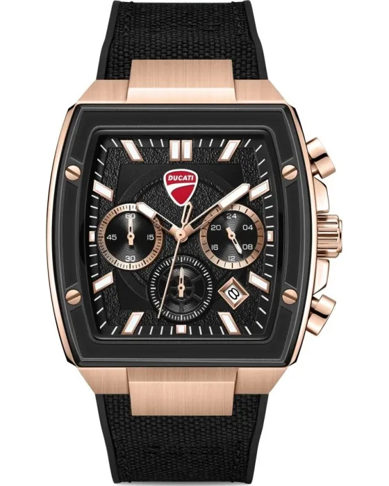 Men's watch Ducati Force Chronograph DTWGO0004902, Black dial, Strap in Fabric / Silicone