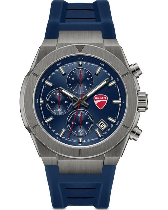 Men's watch Ducati Frontier Chronograph DTWGO0005003, Blue dial, Strap in Silicone