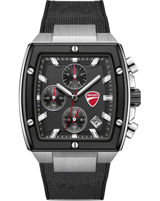Men's watch Ducati Voyage Chronograph DTWGO0005101, Black dial, Strap in Fabric / Silicone