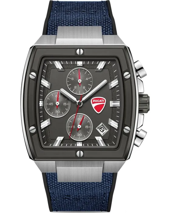 Men's watch Ducati Voyage Chronograph DTWGO0005102, Black dial, Strap in Fabric / Silicone