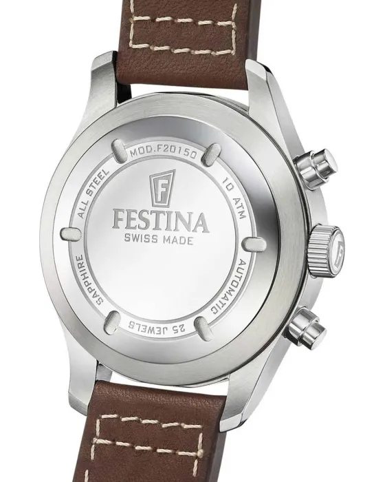 Festina Swiss Made Automatic Chronograph F20150/1, όψη 4