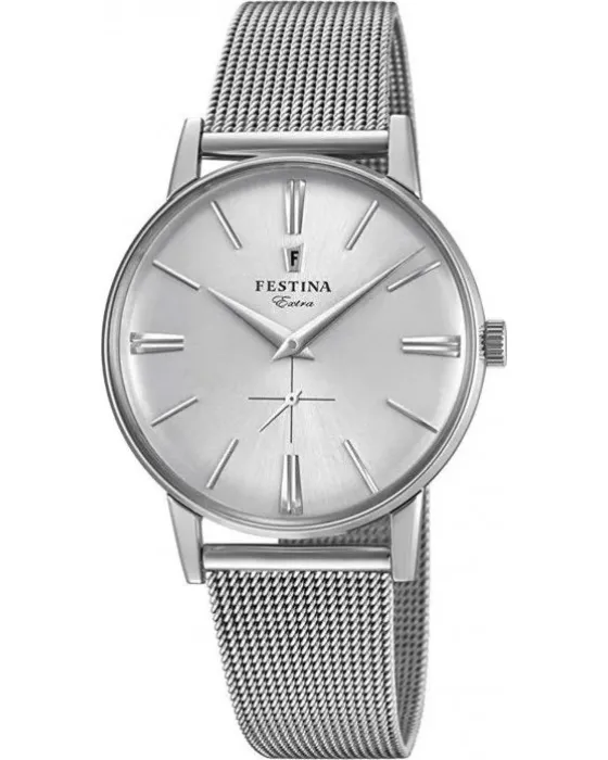 Ανδρικό / Γυναικείο ρολόι Festina F20252 / 1, Ασημί καντράν, Μπρασελέ από Ανοξείδωτο ατσάλι