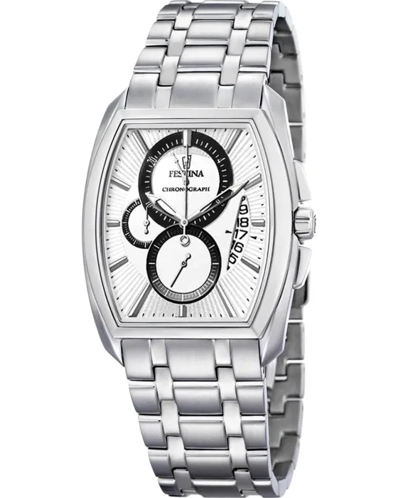 Women's watch Festina Chronograph F6757 / 1, Blue dial, Bracelet in Stainless Steel
