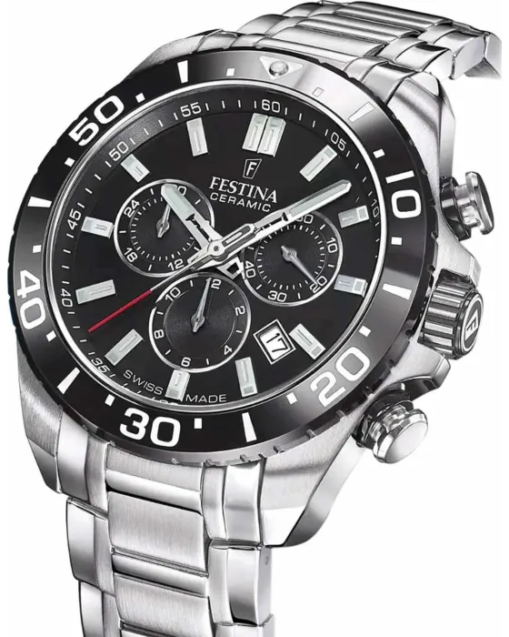 Festina Ceramic Swiss Made Chronograph F20042/4, view 2