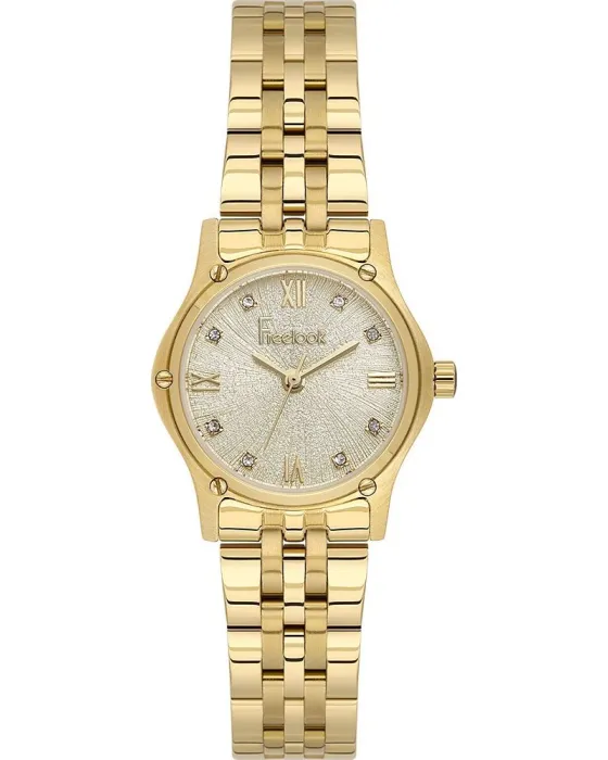 Women's watch Freelook Jolie FL.1.10547-3, Gold dial, Bracelet in Stainless Steel