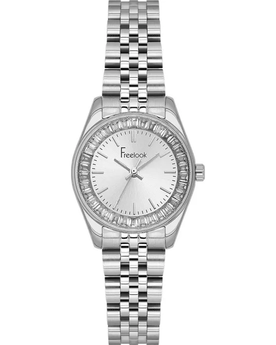 Γυναικείο ρολόι Freelook Lumiere FL.1.10551-1, Ασημί καντράν, Μπρασελέ από Ανοξείδωτο ατσάλι