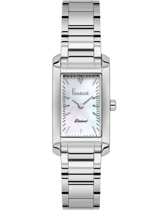 Γυναικείο ρολόι Freelook Jolie Diamond FL.1.10553-1, Φίλντισι καντράν, Μπρασελέ από Ανοξείδωτο ατσάλι