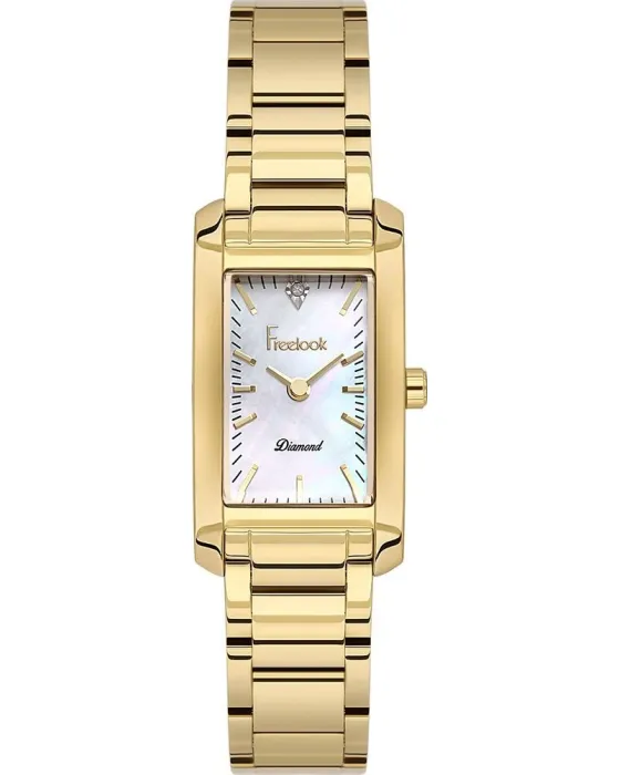Γυναικείο ρολόι Freelook Jolie Diamond FL.1.10553-2, Φίλντισι καντράν, Μπρασελέ από Ανοξείδωτο ατσάλι