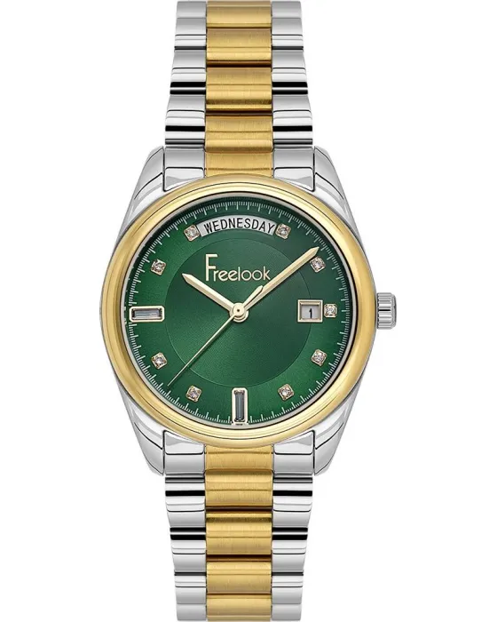 Women's watch Freelook Jolie FL.1.10558-5, Green dial, Bracelet in Stainless Steel