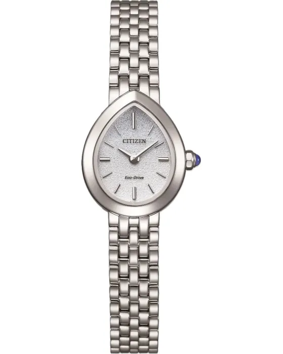 Γυναικείο ρολόι Citizen L Rainell Eco-Drive EX1550-54A, Λευκό καντράν, Μπρασελέ από Ανοξείδωτο ατσάλι