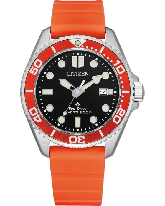 Ανδρικό ρολόι Citizen Promaster Eco-Drive BN0268-01E, Μαύρο καντράν, Λουρί από Καουτσούκ