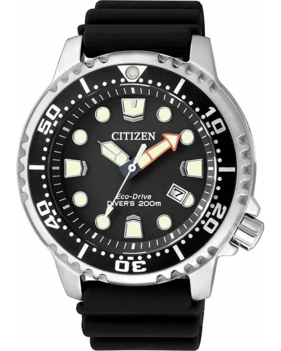 Ανδρικό ρολόι Citizen Promaster Eco-Drive BN0150-10E, Μαύρο καντράν, Λουρί από Καουτσούκ