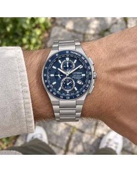 Citizen Eco-Drive Radio Controlled Chronograph AT8396-59L, όψη 4
