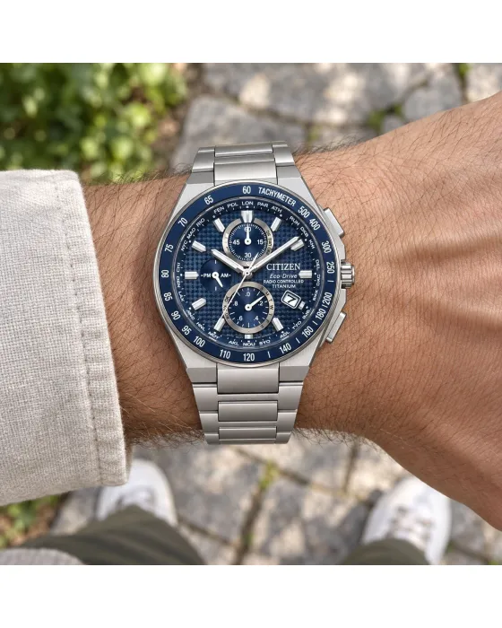 Citizen Eco-Drive Radio Controlled Chronograph AT8396-59L, όψη 4