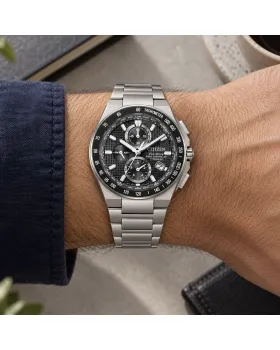 Citizen Eco-Drive Radio Controlled Chronograph AT8390-55E, όψη 4