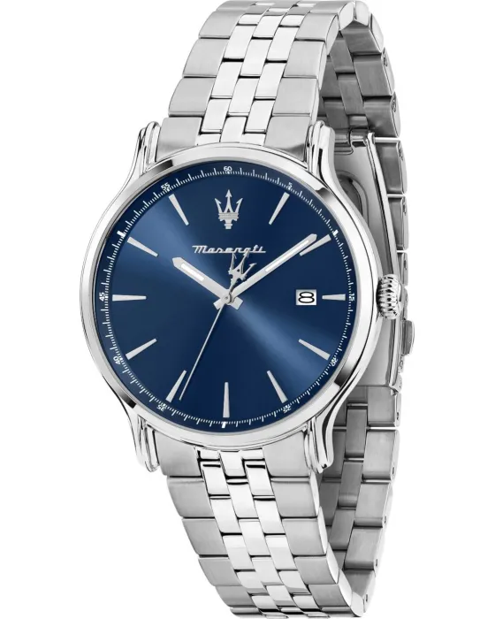 Men's watch Maserati Epoca R8853118031, Blue dial, Bracelet in Stainless Steel