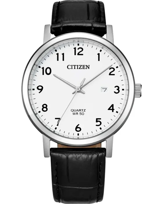 Men's watch Citizen Sports BI5070-06A, White dial, Strap in Leather