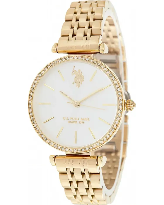 Γυναικείο ρολόι U.S. Polo Assn. Eleonor USP8169YG, Ασημί καντράν, Μπρασελέ από Ανοξείδωτο ατσάλι